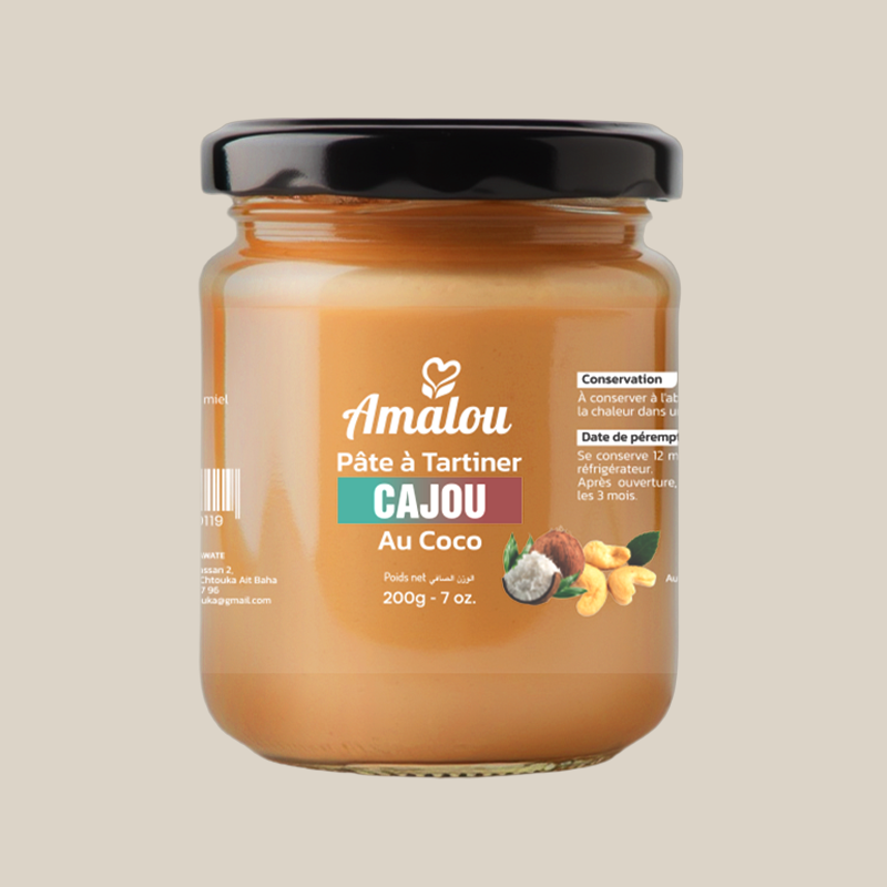 Pâte à Tartiner Cajou au Coco – L’Onctueuse (200g)